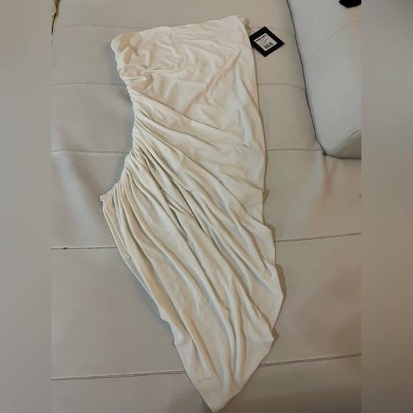 NWT NORMA KAMALI WHITE STRAPLESS DIANA MINI DRESS XL - Picture 13 of 16